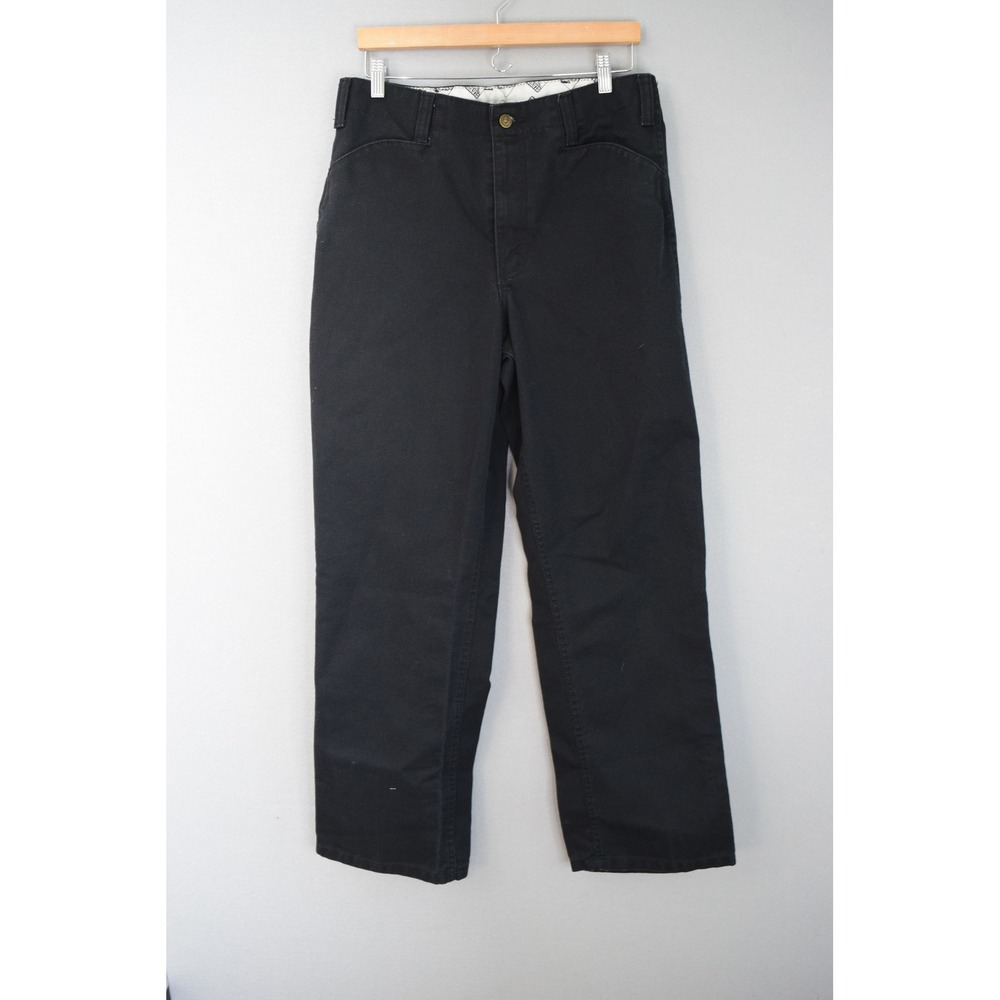 Ben Davis Original Pants 33 X 33 Black Straight Mens Twill Trouser